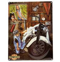 Harley-Davidson Curious Kids Metalen Bord - 33 x 43cm LAATSTE STUKS Harley-Davidson Curious Kids Metalen Bord - 33 x 43cm LAATSTE STUKS