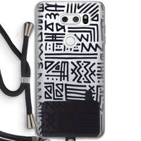Marrakech print: LG V30 Transparant Hoesje met koord Marrakech print: LG V30 Transparant Hoesje met koord