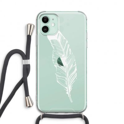 Pluim: iPhone 11 Transparant Hoesje met koord