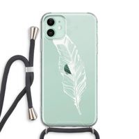 Pluim: iPhone 11 Transparant Hoesje met koord