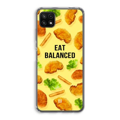 Eat Balanced: Samsung Galaxy A22 5G Transparant Hoesje