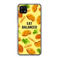 Eat Balanced: Samsung Galaxy A22 5G Transparant Hoesje