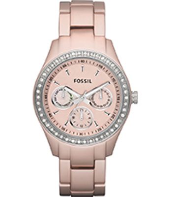 Horlogeband Fossil ES2975 Aluminium Roze 18mm
