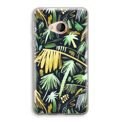 Tropical Palms Dark: HTC U Play Transparant Hoesje
