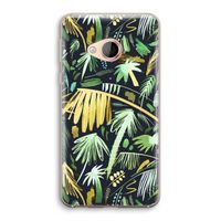 Tropical Palms Dark: HTC U Play Transparant Hoesje