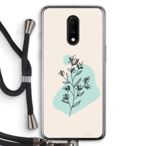 Violets are blue: OnePlus 7 Transparant Hoesje met koord