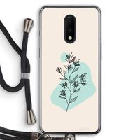 Violets are blue: OnePlus 7 Transparant Hoesje met koord