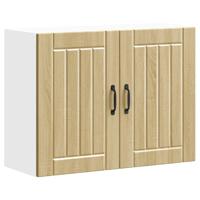 Keukenbovenkast Lucca bewerkt hout sonoma eikenkleurig