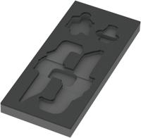 Wera 9840 Schuimrubberen inzetstuk voor stiftsleutels Set 1, zonder gereedschap, 172 x 30 x 392 mm - 05137340001