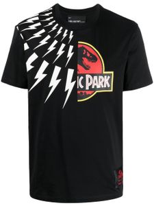 Neil Barrett t-shirt Jurassic Park & Fair Isle Thunderbolt en coton - Noir