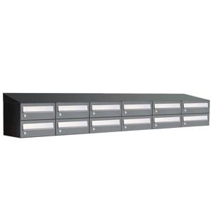 Allux Hive Set 6-Breed, 2-Hoog Met Dak Antraciet - 40030065_6x2d
