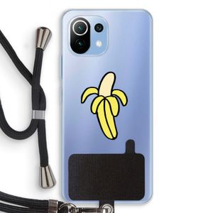 Banana: Xiaomi Mi 11 Lite Transparant Hoesje met koord