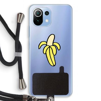 Banana: Xiaomi Mi 11 Lite Transparant Hoesje met koord