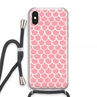 Dakpannetjes: iPhone XS Max Transparant Hoesje met koord