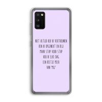 Zelfvertrouwen: Samsung Galaxy A41 Transparant Hoesje