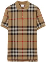 Burberry polo en coton à motif Vintage Check - Tons neutres