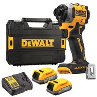 DeWalt DCF850E2T Accu Slagschroevendraaier | 18V XR Powerstack | Set | 2 x accu + lader | In TSTAK - DCF850E2T-QW