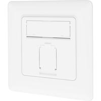 Digitus DN-9010/8-1 Netwerkdoos Inbouw (in muur) Inzet met centraalstuk en frame CAT 6A Wit