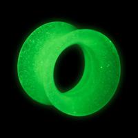 "Glow in the Dark" Double Flared Tunnel Silicone Tunnels & Plugs