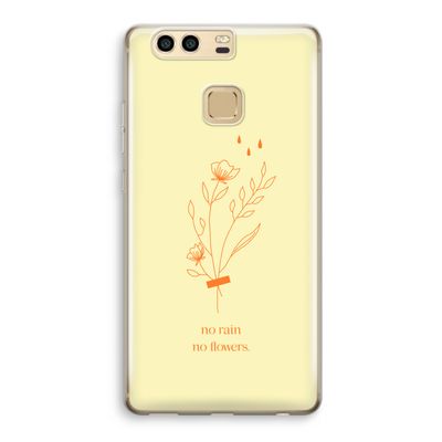 No rain no flowers: Huawei P9 Transparant Hoesje