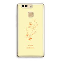 No rain no flowers: Huawei P9 Transparant Hoesje