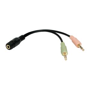 LogiLink CA0020 audio kabel 0,15 m 3.5mm 2 x 3.5mm Zwart