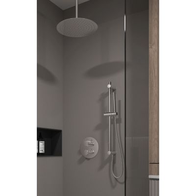 Regendouche set SaniClear Talpa | Inbouw | 30 cm | Thermostaatkraan | 2-weg | Rond | Chroom