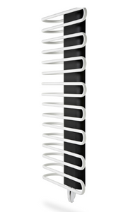 Elektrische handdoekradiator Maroa BW, Design Radiatoren 1246x600