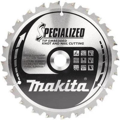 Makita Afkortzaagblad voor Hout | Specialized: Noest/Spijker | Ø 190mm Asgat 20mm 24T - B-40587