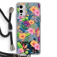 Tropisch 2: OnePlus 9 Transparant Hoesje met koord