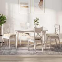 VidaXL Zitkussens 4 pcs crème 45 x 45 cm katoen stof