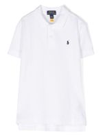 POLO RALPH LAUREN KIDS polo à logo brodé - Blanc