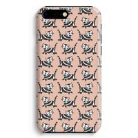 Zwarte poes: iPhone 8 Plus Volledig Geprint Hoesje