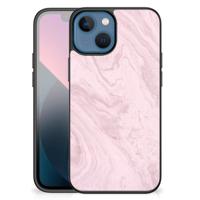 Apple iPhone 13 mini Marmeren Print Telefoonhoesje Marble Pink - Origineel Cadeau Vriendin