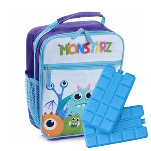 Puckator Draagbare lunch koeltas met 2x koelelement - Monstarz print - 5,8 liter