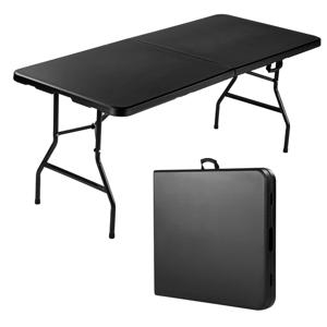 Bardi Inklapbare Campingtafel 180 x 74 x 73 cm. Zwart - 6 tot 8 Persoons