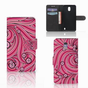 Nokia 2 Hoesje Swirl Pink