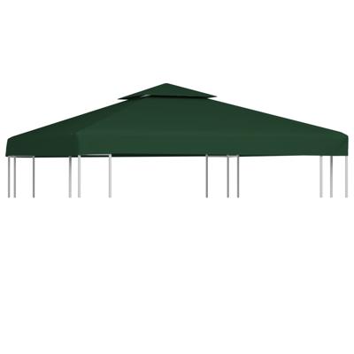 VidaXL Vervangend tentdoek prieel 310 g/m² 3x3 m groen