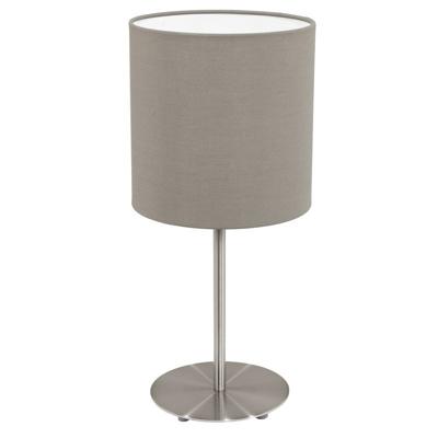Eglo TafellampPasteri 40cm taupe met mat chroom - 31595