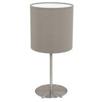 Eglo TafellampPasteri 40cm taupe met mat chroom - 31595