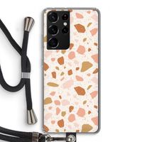 Terrazzo N°18: Samsung Galaxy S21 Ultra Transparant Hoesje met koord