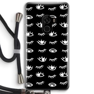 Eye pattern #3: Xiaomi Mi Mix 2 Transparant Hoesje met koord