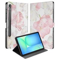 Samsung Galaxy Tab S10 FE | Tab S9 FE Tablet Hoesje Lovely Flowers met Standaard Samsung Galaxy Tab S10 FE | Tab S9 FE Tablet Hoesje Lovely Flowers met Standaard