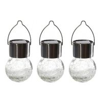 3x Solar party verlichting hanger voor buiten 13 cm