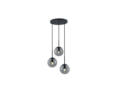Trio Vide hanglampBalini zwart met smoke glas - 308590342