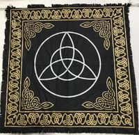Altaar Kleed - Zwart - Triquetra Altaar Kleed - Zwart - Triquetra
