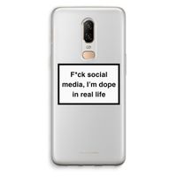 I'm dope: OnePlus 6 Transparant Hoesje