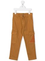 Lanvin Enfant pantalon cargo à logo brodé - Marron