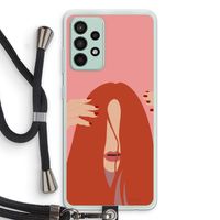 Woke up like this: Samsung Galaxy A52s 5G Transparant Hoesje met koord