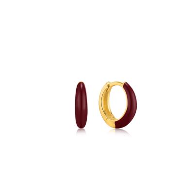 Dames oorbellen Ania Haie E031-02G-R Sterling zilver 1 cm